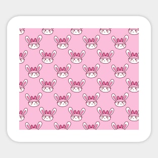 Bunny Face Pattern Sticker